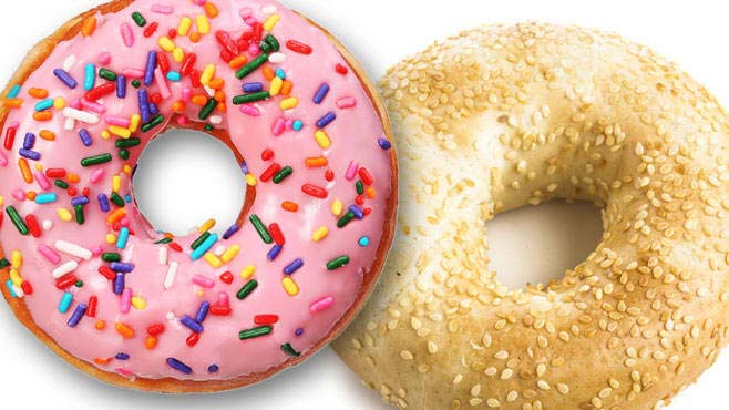difference between bagels and donuts